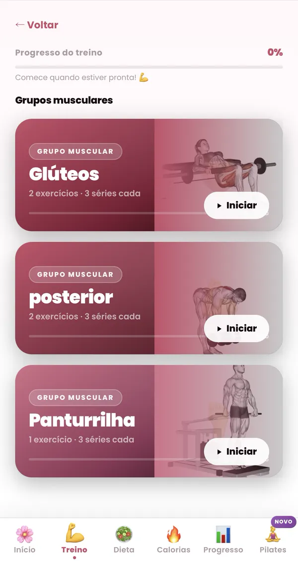 Treino personalizado